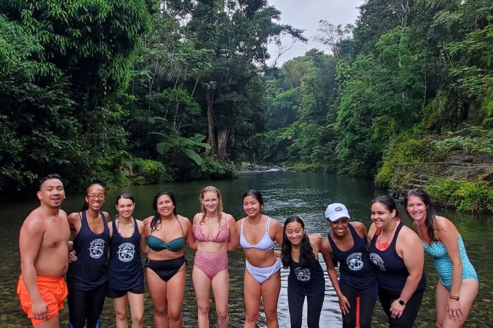 a group of people posing for a picture